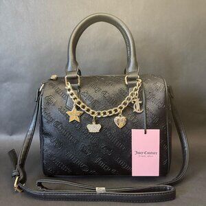 Juicy Couture Not Your Babe Satchel Crossbody Bag Color Liquorice